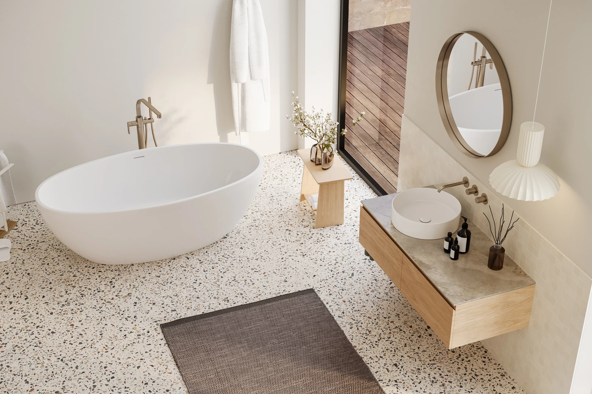 Plombier professionnel en uniforme blanc travaillant sous un évier de cuisine, installant ou réparant la plomberie